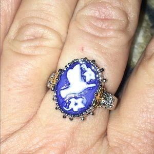 Mother of Pearl With Hummingbird